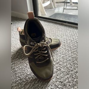 Women's Olive and Brown Sneakers
